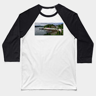Portree Harbour in sunlight Baseball T-Shirt